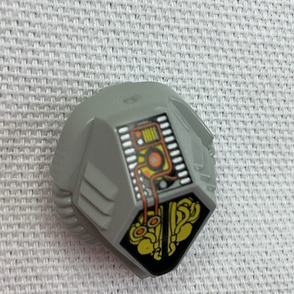 LEGO UFO Helmet Alien Helmet 1998-99 Minifig Hexagon Flyer Avenger 30120 - Picture 7 of 8